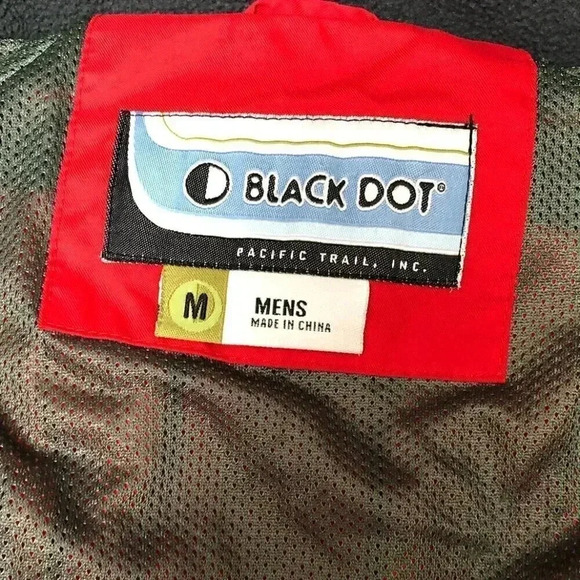 Black Dot Pacific Trail Red Winter Snow Ski Coat Men's Size M - Picture 6 of 10
